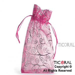 BOLSA ORG FUCSIA 13X20 ARABESCO HS3967-2 x 1